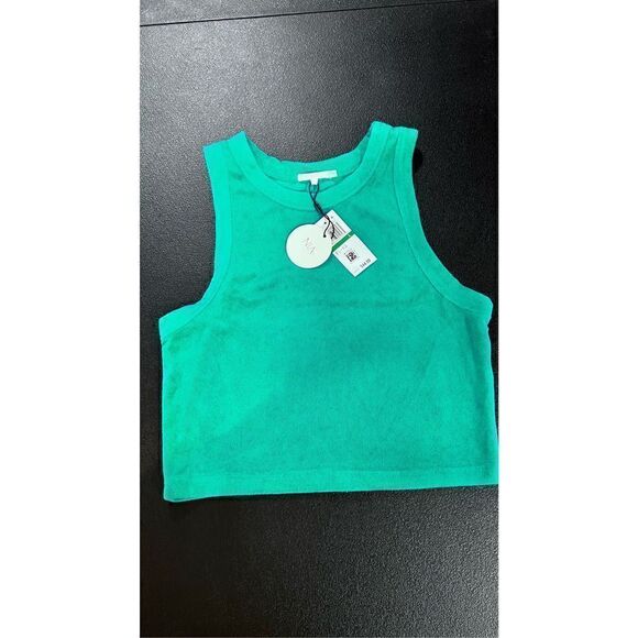 NIA LUCERNE TERRY TANK GREEN SIZE L P1-72 NEW - Picture 2 of 10